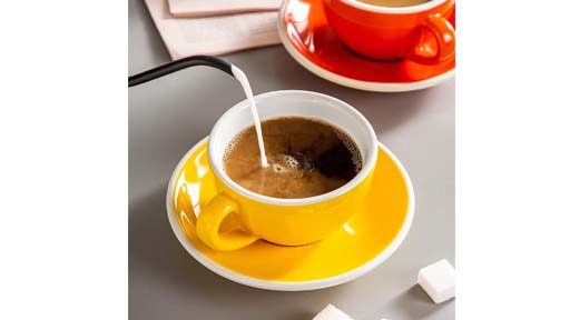 taza para el cafe con leche de Porcelana Colorida LoveCasa