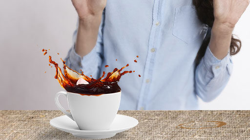 cómo quitar manchas de café, cómo quitar manchas de café de la ropa, cómo sacar manchas de café