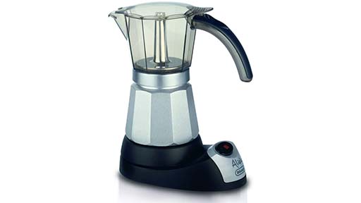 cafetera italiana eléctrica delonghi