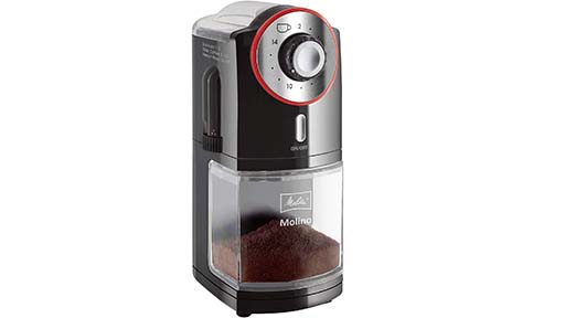 Molinillo de Café eléctrico Melitta 1019, Molinillo de Café eléctrico muelas cónicas